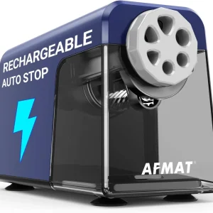 ✏️Best Back-to-School Deals✏️6-Hole Electric Pencil Sharpener for Classroom, Cordless & Rechargeable & Heavy Duty, for 6-11mm Colored Pencils, 10,000+ Sharpenings,PSD1BL