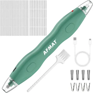 AFMAT Electric Eraser, with 140 Eraser Refills, Rechargeable Pencil Erasers for Artists, Electric Erasers for Drafting, Drawing, Painting, Sketching, Architectural Plans, Detailer Tool EE25GN